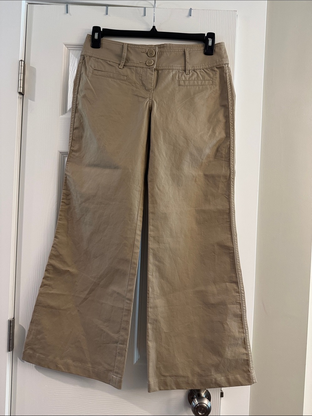 Halogen Tan Wide-Leg Flare Pants
